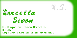 marcella simon business card